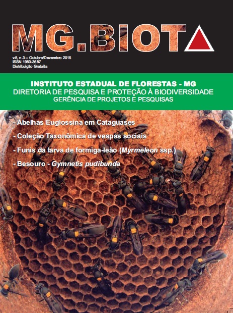 					Visualizar v. 8 n. 3 (2015): Revista MG.Biota - v.8, n.3 - Outubro/Dezembro - 2015 - ISSN 1983-3687
				